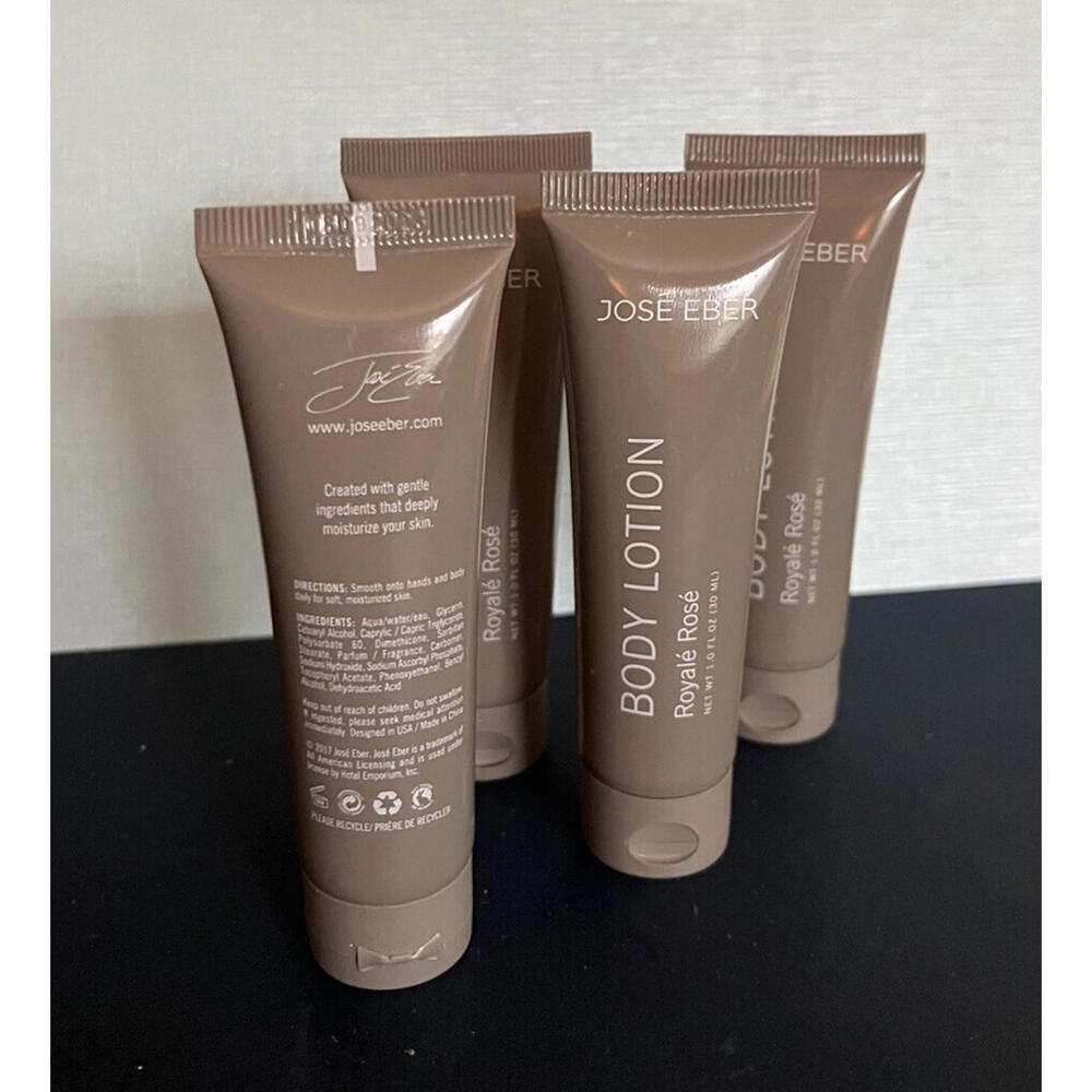 Jose Eber Royale Rose Body Lotion travel size 1.0 fl oz Each Lot of 4